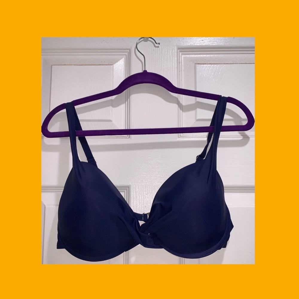 Navy Blue Bikini Top